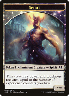 Spirit (023) // Cat Double-Sided Token [Commander 2015 Tokens]-3