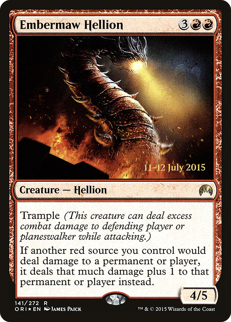 Embermaw Hellion [Magic Origins Prerelease Promos]-1