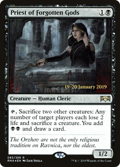 Priest of Forgotten Gods [Ravnica Allegiance Prerelease Promos]-1
