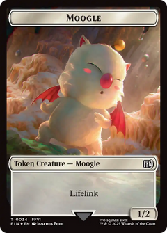 Copy (0025) // Moogle (0034) Double-Sided Token (Surge Foil) [FINAL FANTASY Tokens]-2