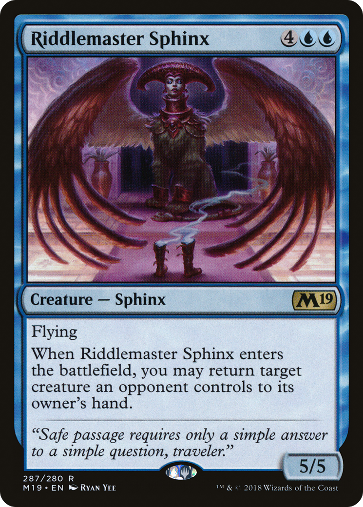 Riddlemaster Sphinx [Core Set 2019]-1