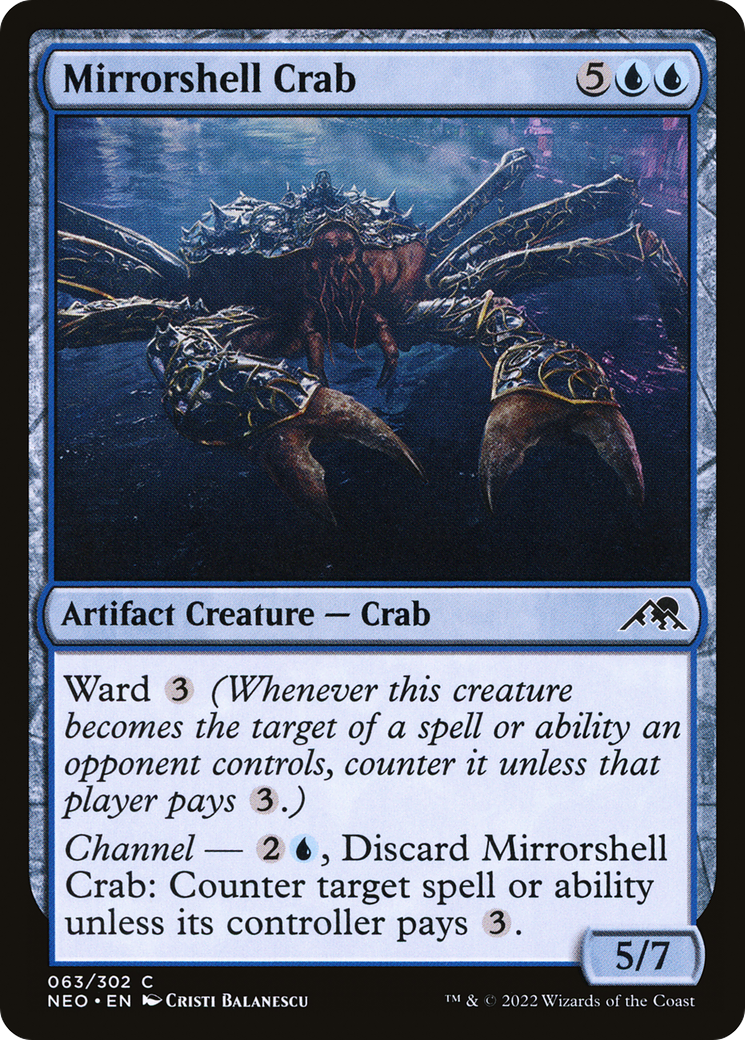 Mirrorshell Crab [Kamigawa: Neon Dynasty]-1