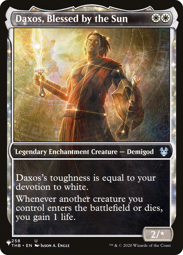 Daxos, Blessed by the Sun (Showcase) [The List]-1