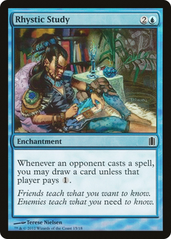 Rhystic Study [Commander's Arsenal]-1