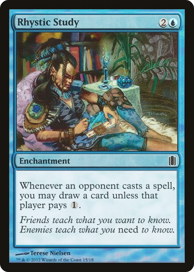 Rhystic Study [Commander's Arsenal]-1