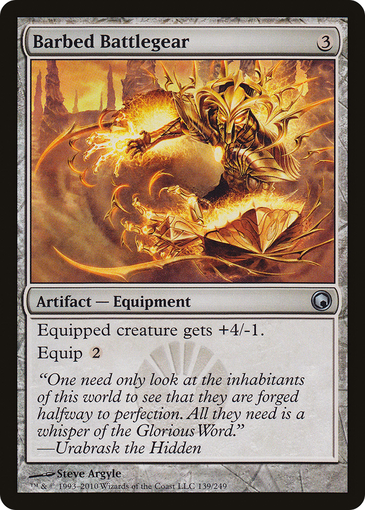 Barbed Battlegear [Scars of Mirrodin]-1