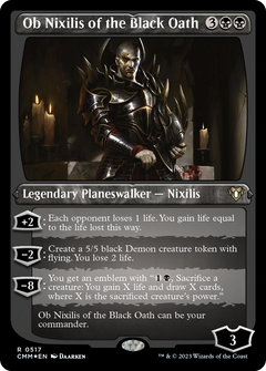 Ob Nixilis of the Black Oath (CMM-517) - Commander Masters Etched Foil-1