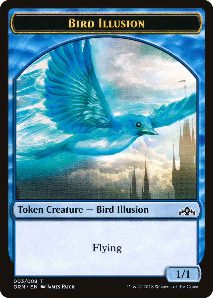 Bird Illusion Token [Guilds of Ravnica Tokens]-1