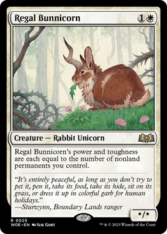 Regal Bunnicorn [Wilds of Eldraine]-1