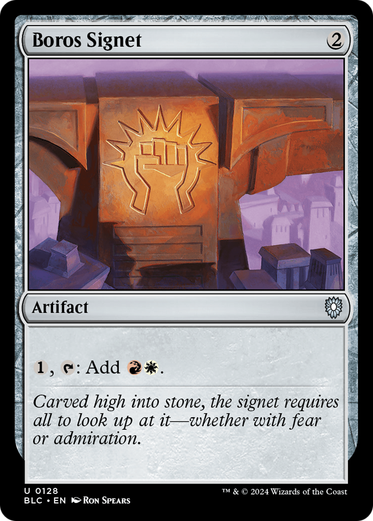 Boros Signet [Bloomburrow Commander]-1