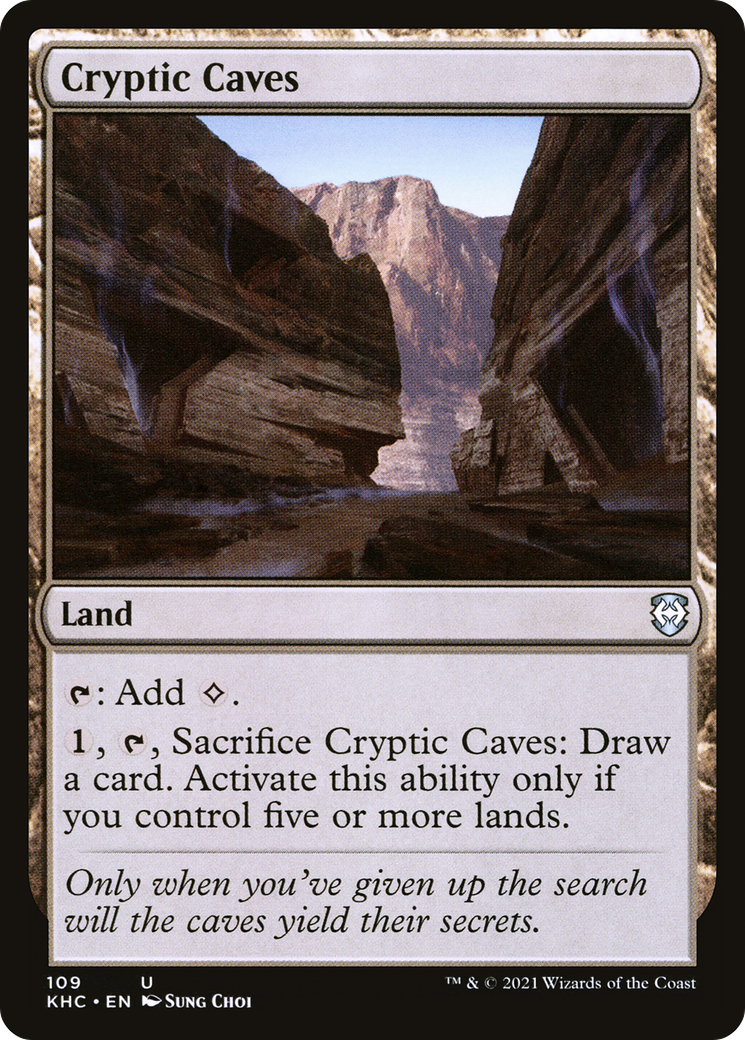 Cryptic Caves [Kaldheim Commander]-1