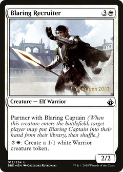 Blaring Recruiter (Prerelease) [Battlebond Promos]-1