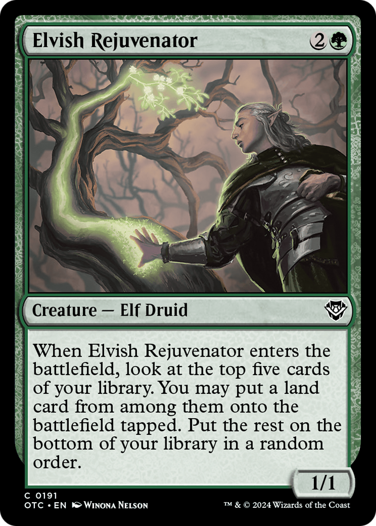 Elvish Rejuvenator [Outlaws of Thunder Junction Commander]-1