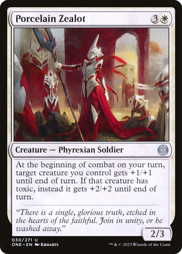 Porcelain Zealot [Phyrexia: All Will Be One]-1