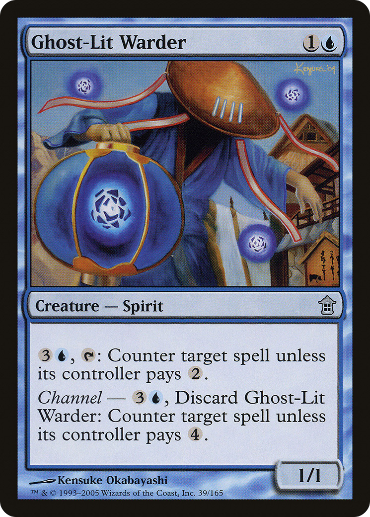 Ghost-Lit Warder [Saviors of Kamigawa]-1