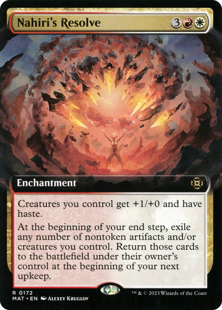 Nahiri's Resolve (Extended Art) [March of the Machine: The Aftermath]-1