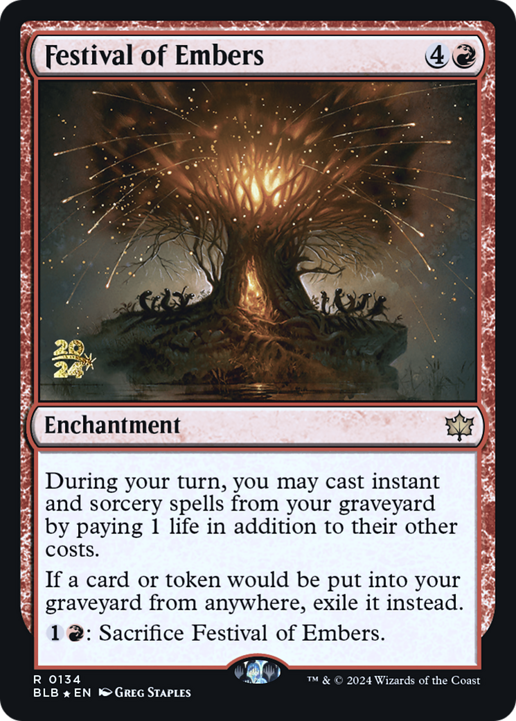 Festival of Embers [Bloomburrow Prerelease Promos]-1