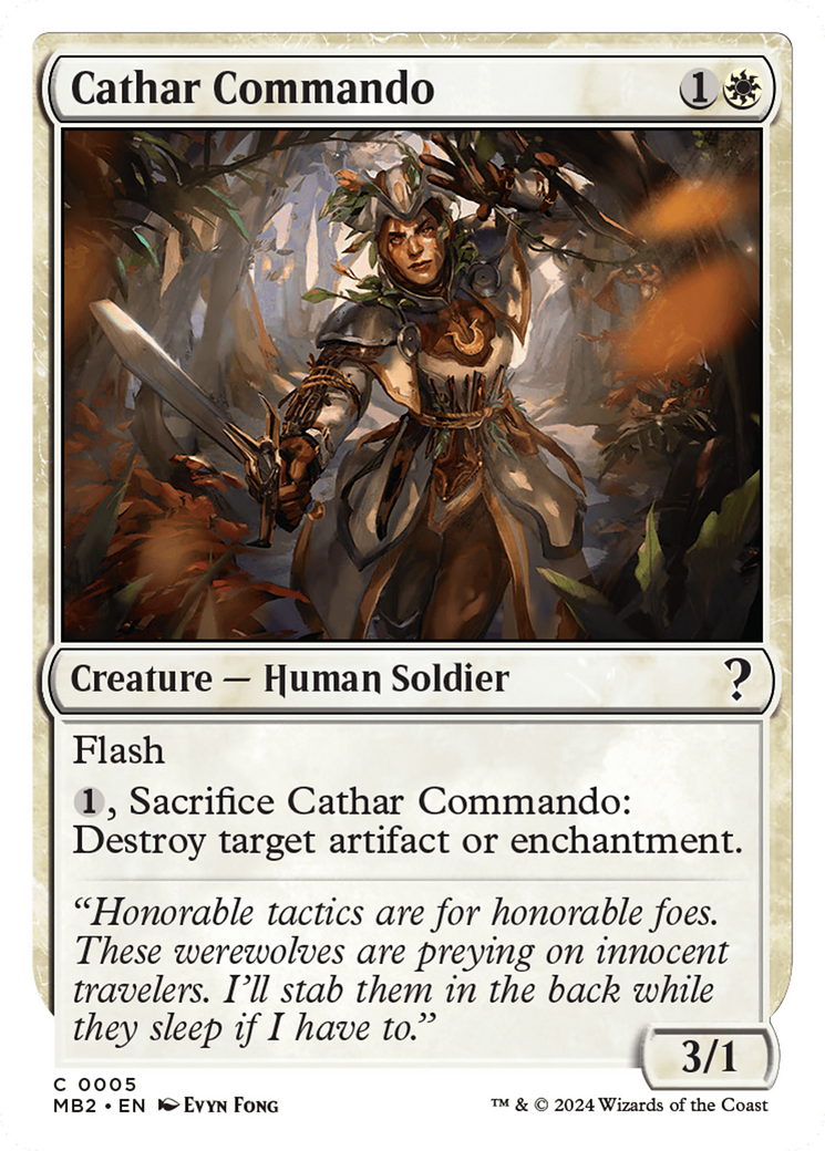 Cathar Commando (White Border) [Mystery Booster 2]-1