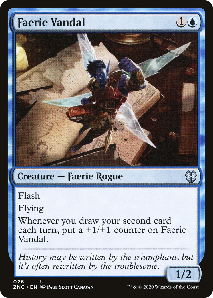 Faerie Vandal [Zendikar Rising Commander]-1