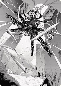 Kaito, Dancing Shadow 2 Art Card [Phyrexia: All Will Be One Art Series]-1