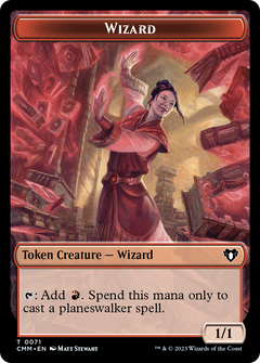 Narset of the Ancient Way Emblem // Wizard Double-Sided Token [Commander Masters Tokens]-2