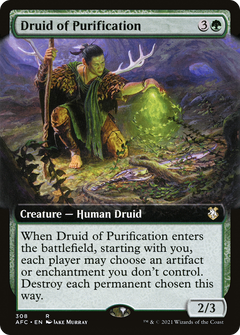Druid of Purification (Extended Art) [Dungeons & Dragons: Adventures in the Forgotten Realms Commander]-1