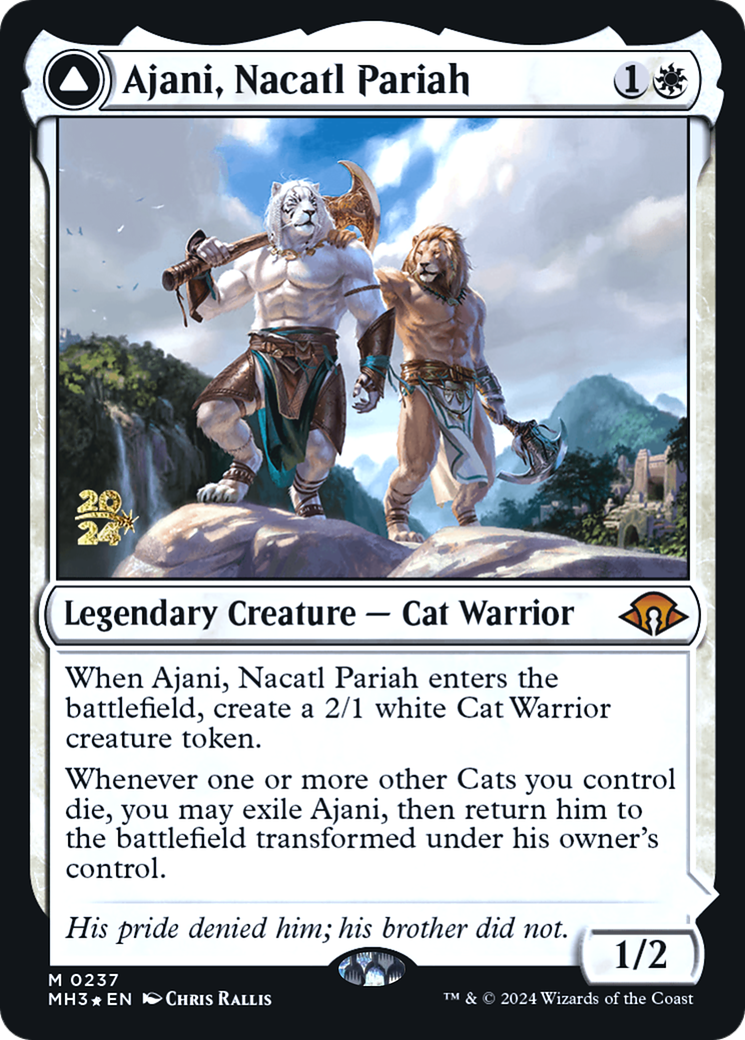 Ajani, Nacatl Pariah [Modern Horizons 3 Prerelease Promos]-4