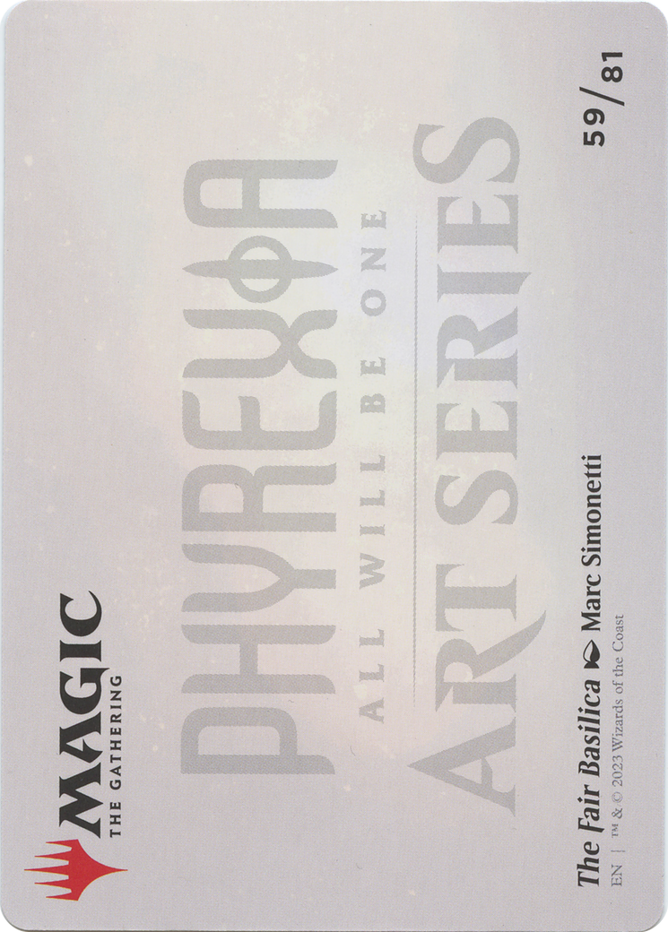 The Fair Basilica // The Fair Basilica (AONE-059) - Phyrexia: All Will Be One Art Series (Borderless)-2