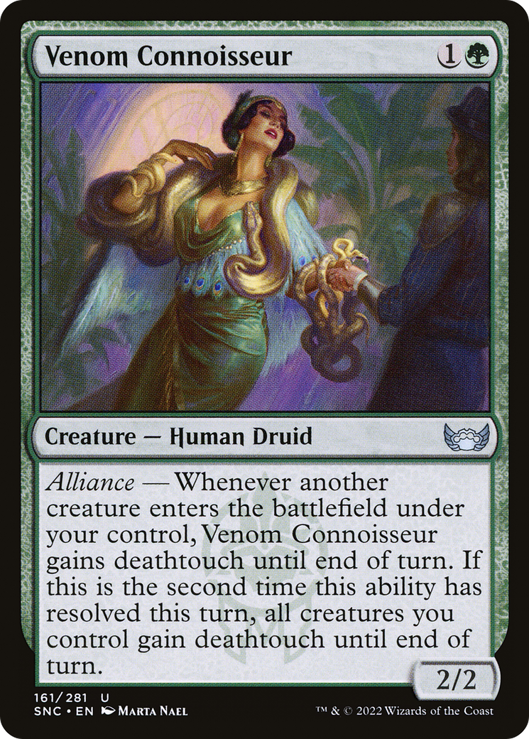 Venom Connoisseur (SNC-161) - Streets of New Capenna Foil-1