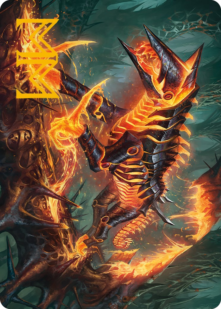 Kuldotha Cackler Art Card (Gold-Stamped Signature) [Phyrexia: All Will Be One Art Series]-1