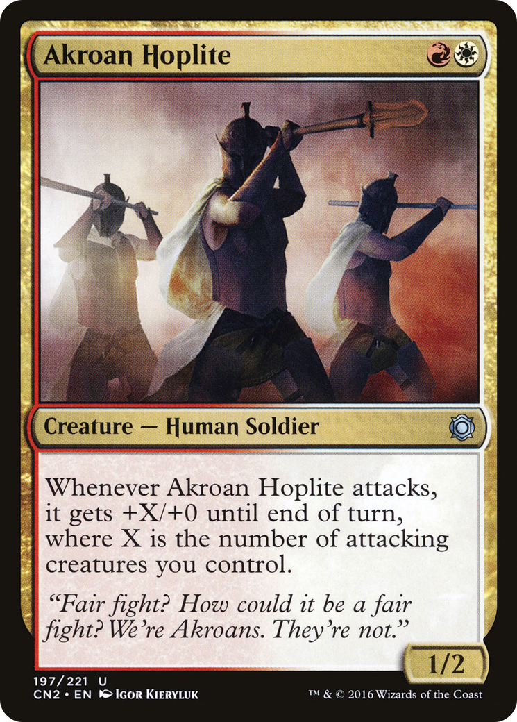 Akroan Hoplite [Conspiracy: Take the Crown]-1
