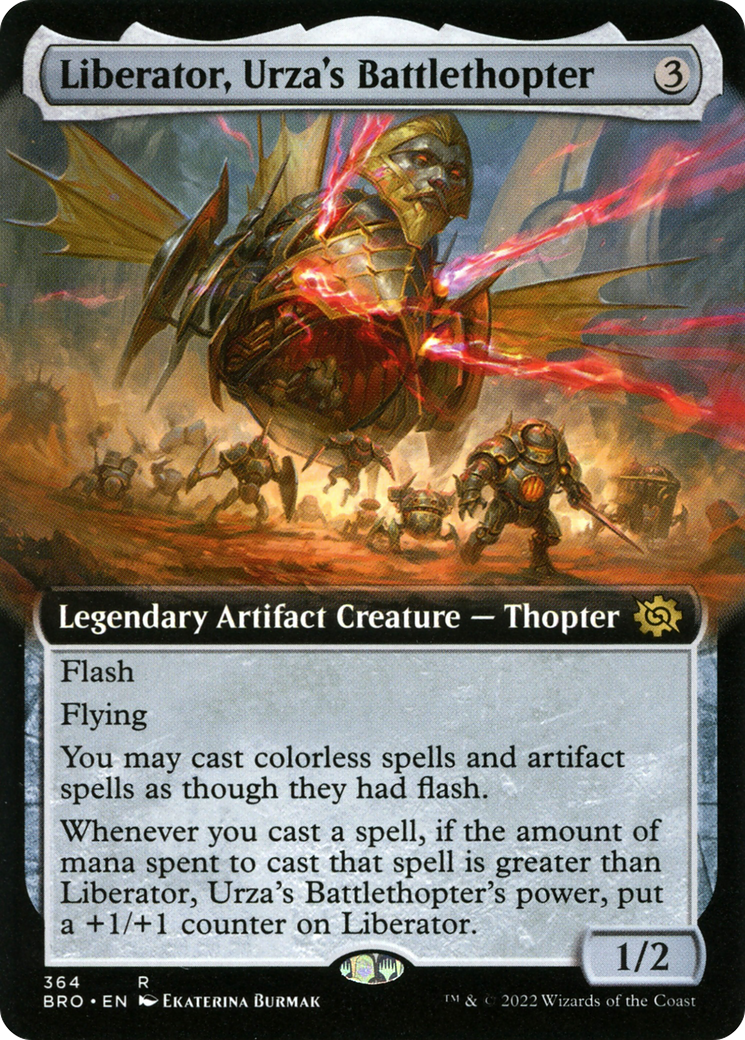 Liberator, Urza's Battlethopter (Extended Art) [The Brothers' War]-1