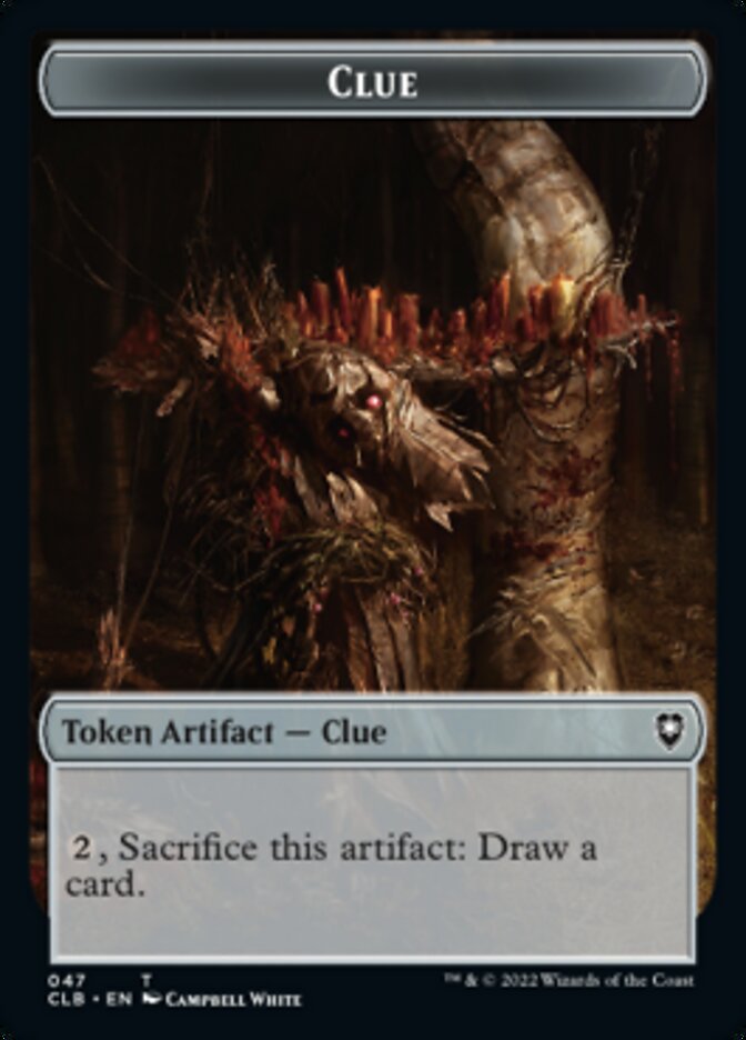 Shapeshifter (022) // Clue Double-Sided Token [Commander Legends: Battle for Baldur's Gate Tokens]-2