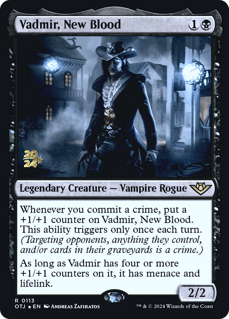 Vadmir, New Blood (PRE-113) - Outlaws of Thunder Junction Promos Foil-1