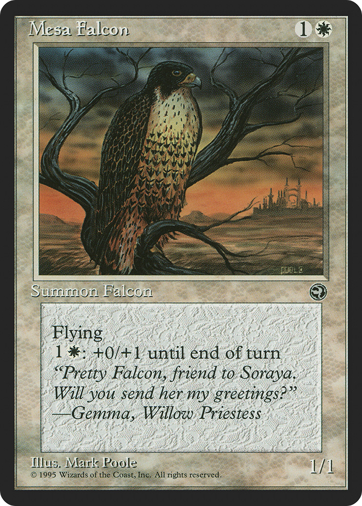Mesa Falcon (Gulsen Flavor Text) [Homelands]-1
