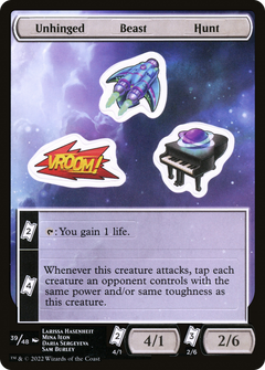 Unhinged Beast Hunt (UNF-039) - Unfinity Sticker Sheets-1
