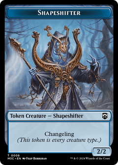 Dragon // Shapeshifter (0008) Double-Sided Token [Modern Horizons 3 Commander Tokens]-2