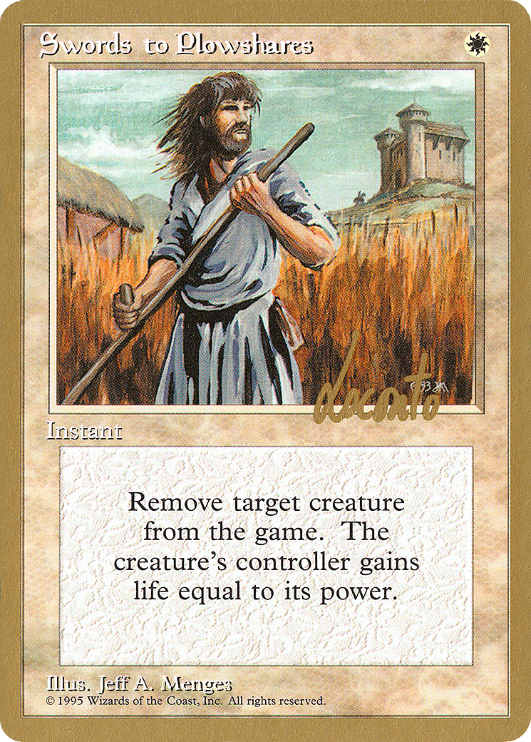 Swords to Plowshares (Michael Loconto) [Pro Tour Collector Set]-1
