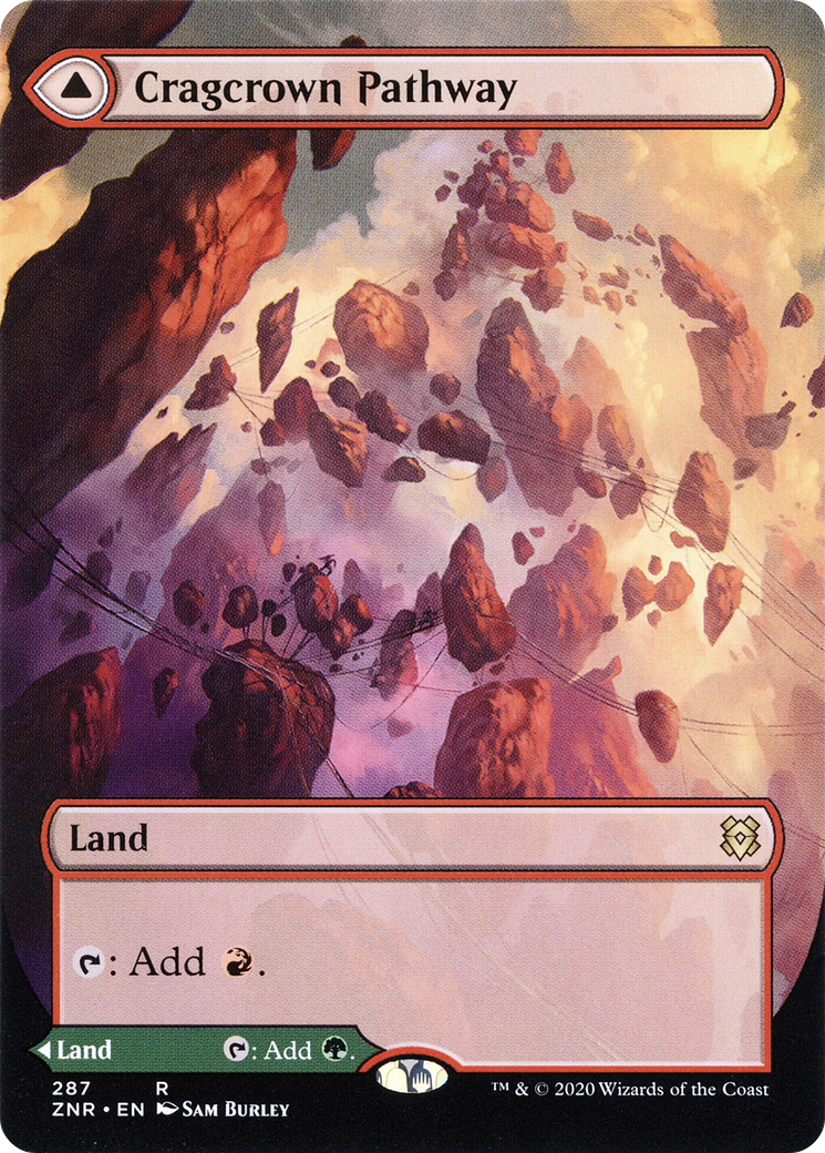 Cragcrown Pathway // Timbercrown Pathway (Borderless Alternate Art) [Zendikar Rising]-3
