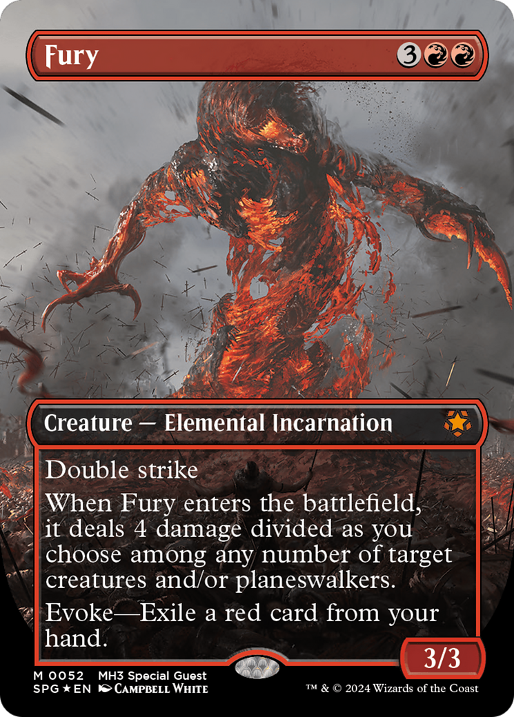 Fury (Borderless) (Textured Foil) [Modern Horizons 3 Special Guests]-1