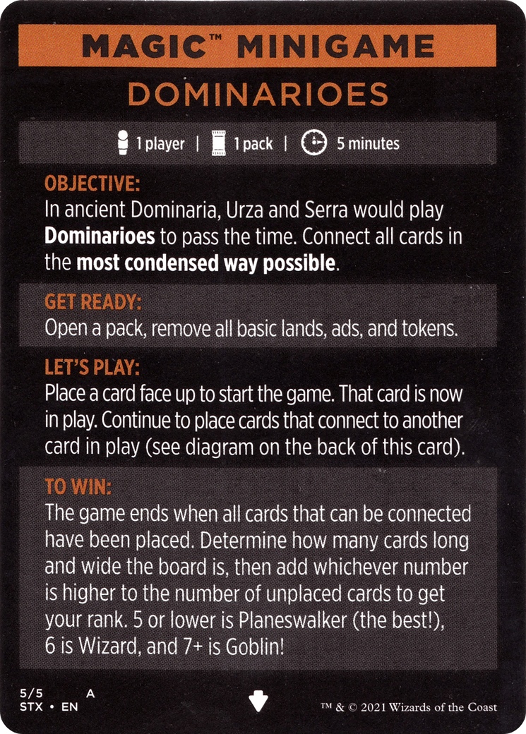 Dominarioes // Dominarioes (cont'd) (MSTX-005) - Strixhaven: School of Mages Minigames-1