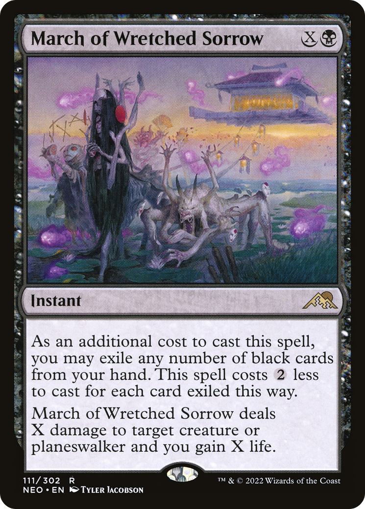 March of Wretched Sorrow [Kamigawa: Neon Dynasty]-1