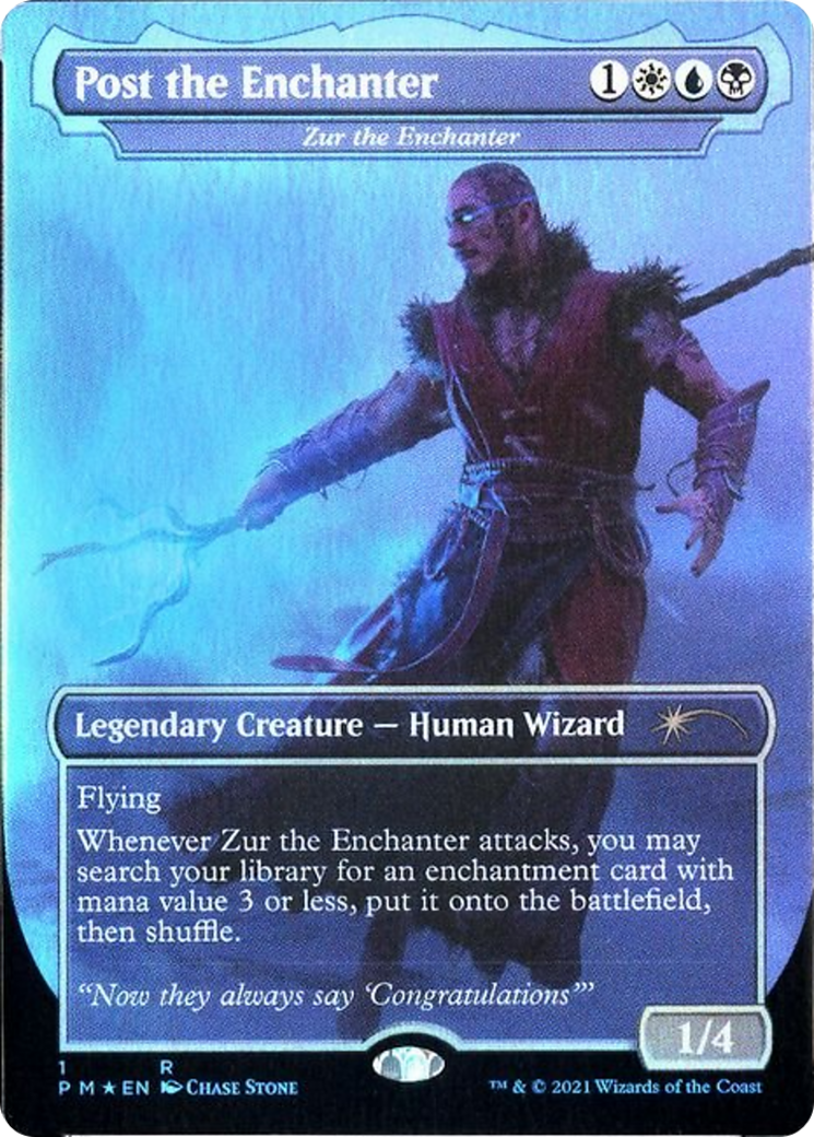 Zur the Enchanter (PCEL-008) - Celebration Cards / Post the Enchanter (Borderless) Foil-1