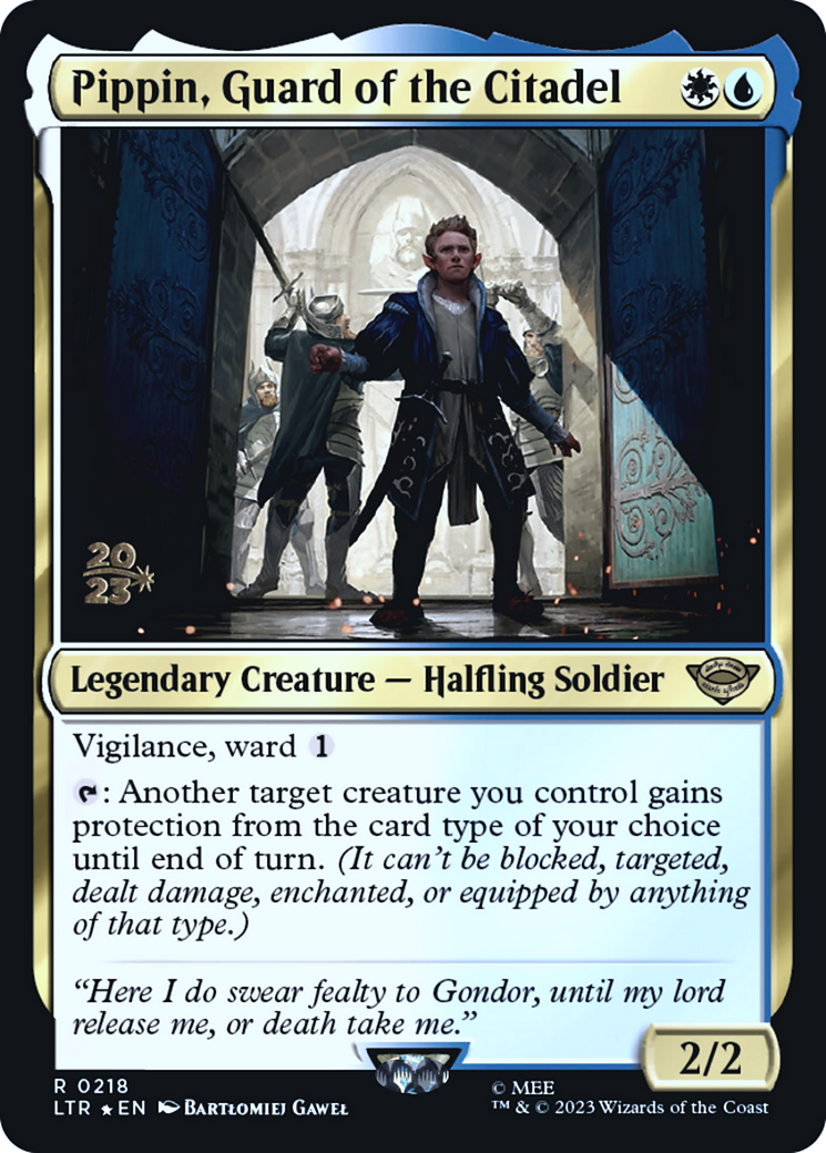 Pippin, Guard of the Citadel [The Lord of the Rings: Tales of Middle-Earth Prerelease Promos]-1