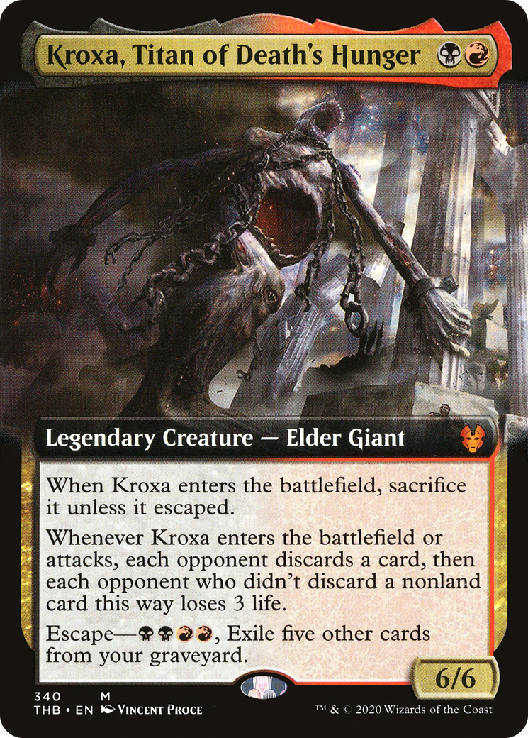 Kroxa, Titan of Death's Hunger (Extended Art) [Theros Beyond Death]-1
