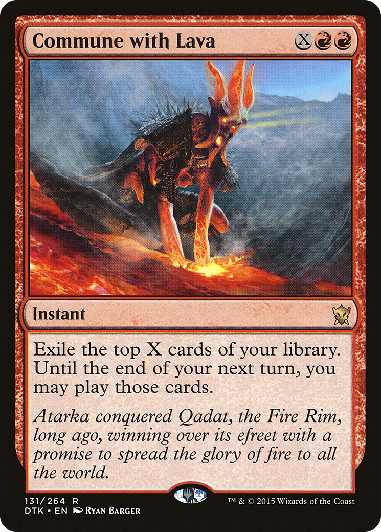 Commune with Lava [Dragons of Tarkir]-1