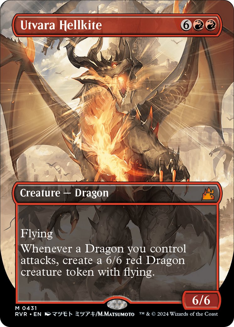 Utvara Hellkite (Anime Borderless) (RVR-431) - Ravnica Remastered (Borderless)