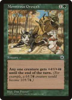 Monstrous Growth (No Flavor Text) [Portal]-1