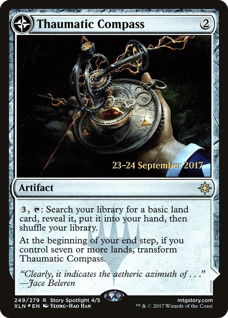 Thaumatic Compass // Spires of Orazca [Ixalan Prerelease Promos]-4