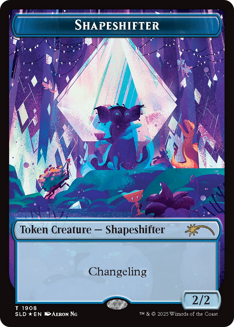 Shapeshifter Token (1908) (Double Rainbow Foil) [Secret Lair Drop Series]-1